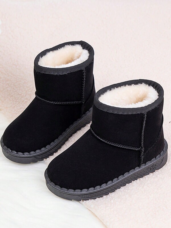 2024 Novas Botas de Neve para Crianças de Inverno, Unissex Criança Bebê Grosso Forrado Quente Sapatos de Inverno para Esqui e ao Ar Livre, Padrão de Impressão de Sola Aleatório