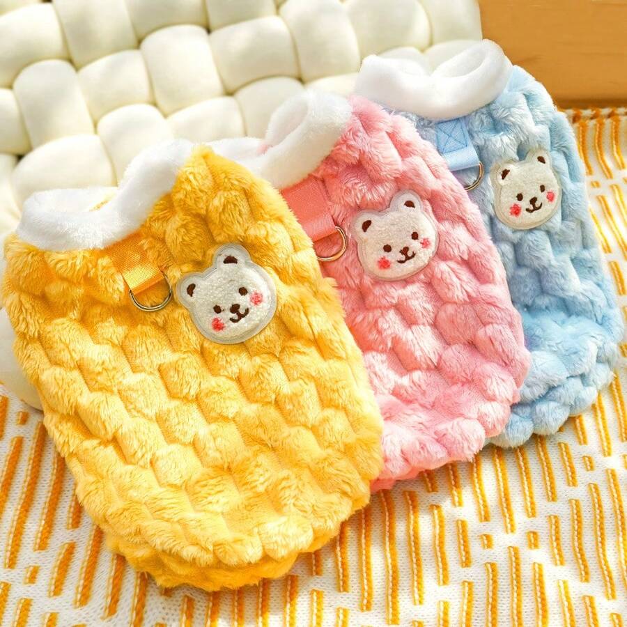 秋冬季加垫背心，适合贵宾犬、泰迪熊、雪纳瑞犬和猫