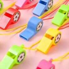 12/24 piezas Varios pitos juguete pequeño creativo, pito de plástico para deportes, vítores, árbitros y emergencias - Ideal para entrenamiento y supervivencia - Multicolor - Ver 7