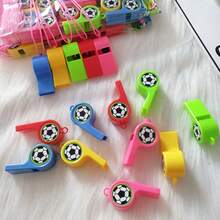 12/24 piezas Varios pitos juguete pequeño creativo, pito de plástico para deportes, vítores, árbitros y emergencias - Ideal para entrenamiento y supervivencia - Multicolor - Ver 8
