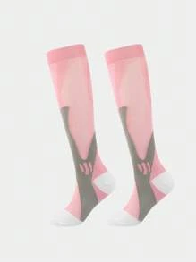Unisex Professional Sports Long Compression Socks Suitable For Running, Cycling, Football - Multicolor - View 9