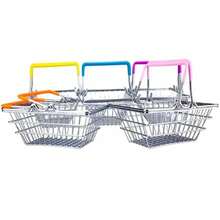 Kit With 3 Market Basket Ornament Shopping Basket Storage Box Tea Bags Sugar Or Salt - 紅色 - 查看 6