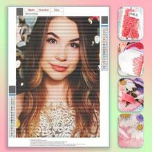 定制钻石画套件 - 5D DIY 照片钻石画,全圆钻石,任何图像定制,个性化钻石艺术工艺品,适用于家居墙壁、婚房装饰和朋友礼物 - 彩色 - 查看 4