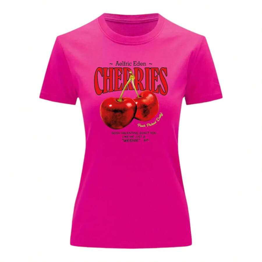 Aelfric Eden Cherries Cherry Blouse T-Shirt - Hot Pink - View 1