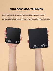 1 Piece Brand New Coffee Timer With Charging And Recharging Instructions, Type-C Jack, LED HD Display, Two Sizes To Choose From, Mini And Max Version, Kitchen Supplies And Food Cooking Digital, Perfect For Brewing Coffee, Tea And Milk Powder - Multicolor - View 4