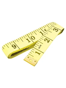 优质双刻度英寸和厘米缝纫卷尺，柔软灵活的身体测量裁缝尺，适用于减肥、医疗保健、缝纫和工艺品，背面标有 150 厘米刻度，返校、学校用品