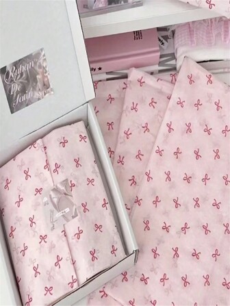 10 件芭蕾蝴蝶结抽绳包装纸 - 大叶礼物和树枝，手工用品，非常适合节日装饰