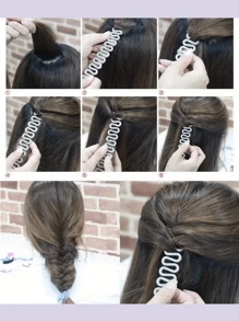 1 szt./2 szt. Warkocz Fishtail Wave Braider, Warkocz Octopus, Twisted Braid Maker, Narzędzie do stylizacji włosów, Narzędzie do upięć