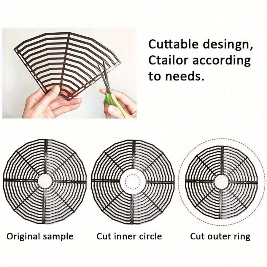 Flower Pot Surface Protector Grid Prevents Water Damage, Enhances