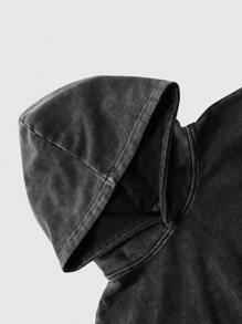 Men's Letter & Figure Print Hooded Sweatshirt, Spring And Autumn