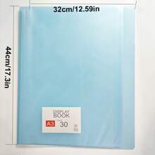 A3水鑽繪畫收納活頁夾 - 藍色 - 查看 2