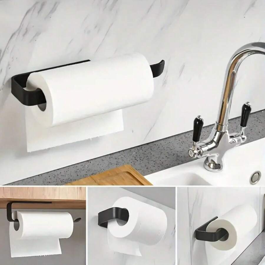 Contemporary Plastic SelfAdhesive Wall Mount Tissue Holder Easy