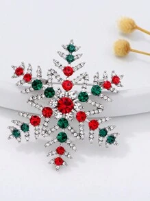 QIHOO 1 chiếc trâm cài áo hình bông tuyết đính đá cổ điển cho lễ Giáng sinh Phụ kiện thời trang Quà tặng cho bạn bè - bông tuyết - Xem 7