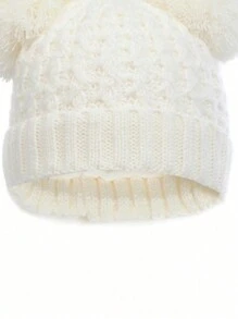 3pcs Kids Winter Knit Hat, Gloves & Scarf Set, Girls & Boys Fleece Lined Beanie, Neck Warmer Suit