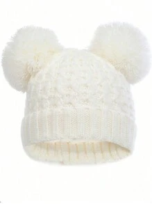 3pcs Kids Winter Knit Hat, Gloves & Scarf Set, Girls & Boys Fleece Lined Beanie, Neck Warmer Suit