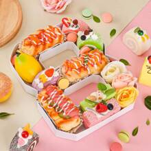 新品 GRAD 糖果盒 字母数字零食盒 毕业托盘收纳盒 坚果零食糖果干果简约收纳盒 派对水果拼盘 零食小吃盘 零食盘