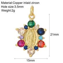 1 pieza Cautivador colgante con forma de corazón y número 11, accesorio para hacer pendientes, pulseras y collares - Colgante con número en tono dorado, regalo de San Valentín - Multicolor - Ver 16