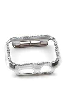 1 pieza Carcasa de PC con diamantes simple y elegante para protección del reloj compatible con Apple Watch Series 10 - Multicolor - Ver 21