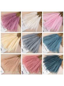 5/15 件波西米亚风格人造蒲苇草茎，羽毛般纹理，农舍婚礼家居装饰，适用于客厅/卧室，自然风格中心装饰礼物 - Pampas - 查看 6