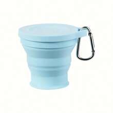 Silicone Collapsible Travel Cup With Lid - Insulated, Reusable, Hand Wash Only - Multipurpose Folding Silicone Mug For Camping, Hiking & Outdoors