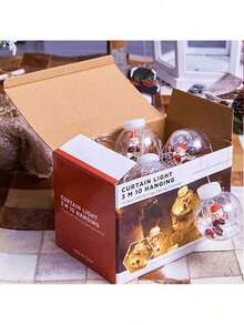 DIY Christmas Ball Santa LED Curtain Light String Christmas Tree Decoration For Home New Year Gifts Navidad Natal Noel Or - 聖誕樹溫暖 - 查看 6