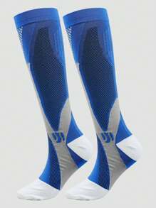 Unisex Professional Sports Long Compression Socks Suitable For Running, Cycling, Football - Multicolor - View 24