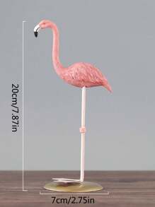 1pc Resin Flamingo Decor, Creative Ornament, Lightweight And Luxurious, Home Living Room Desktop Accessory