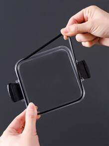 1入組帶蓋密封食品儲存容器套裝，2300毫升大容量面食糖果罐帶蓋，塑料乾糧儲物罐頭，適用於廚房櫥櫃組織和存儲，可裝麥片、米飯、面食、茶葉、堅果和咖啡豆 - 無色 - 查看 7