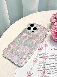 Nơ thắt nút sơn kèm dây xích tương thích với iPhone 15, iPhone 15 Pro Max họa tiết hoa, Apple P13, P14 dành cho nữ, Ốp lưng mềm P11, Chống sốc P12, XS, XR/78P, 78GES2, A14/A15, S23U/A50, A12, A32, A52, A72, A51, A21S, A13, A14, S22 Ultra, S23, A33, A53, Ốp lưng điện thoại chống sốc S20FE - Nhiều màu - Xem 5