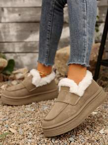 New Ladies Outdoor Anti-Slip Slip-On Snow Boots For Winter