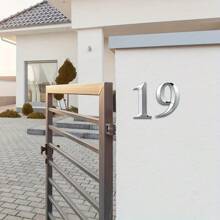 1 pieza Número de dirección de la casa, Placa de número de puerta 3D, Pegatina de número autoadhesiva del 0 al 9, Número de dirección de calle de la casa, Calcomanía de edificio, Apartamento, Oficina, Mejor regalo para habitación de hotel