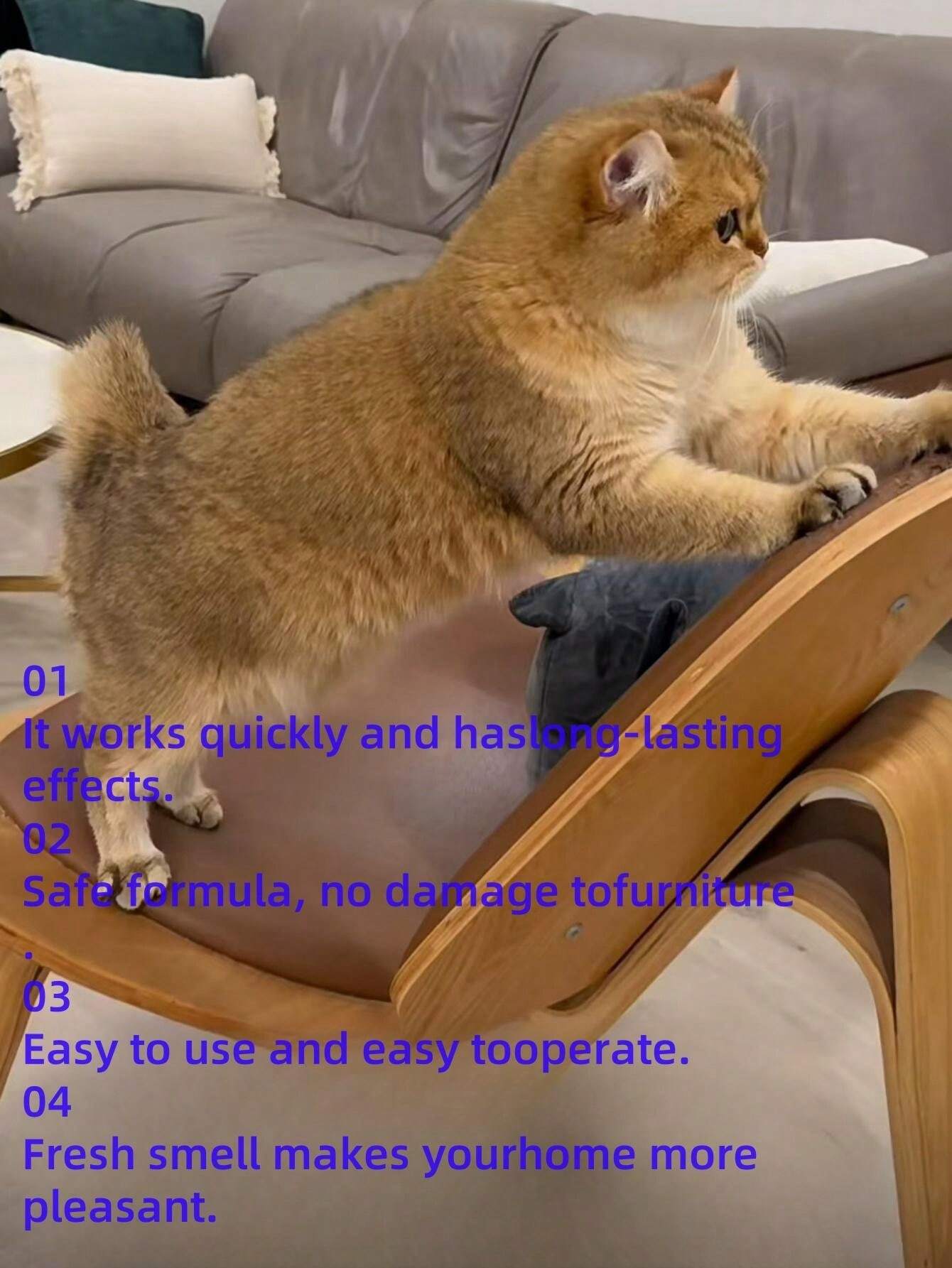 Cat Care Deodorizing Spray, Gentle Formula To Prevent Cats From