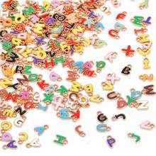 30/50/100pcs Assorted Varieties Metal Letter Charms For Jewelry Making Capital Alphabet Initial Charms - Assorted varieties - View 13