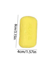 去角质硫磺皂，令肌肤光滑亮丽，清洁面部和身体，温和护肤解决方案 - 黄色，圣诞节