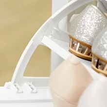 Haotian FSR87-W White Shoe Cabinet 2 Drawer Shoe Rack Storage Organizer Unit - Nhiều màu - Xem 5