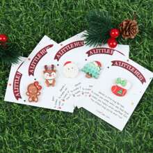 5pcs/Set Christmas Theme Pocket Hug Greeting Cards - Santa Claus, Reindeer And Snowman Patterns - Perfect Holiday Gift For Friends And Family,Christmas