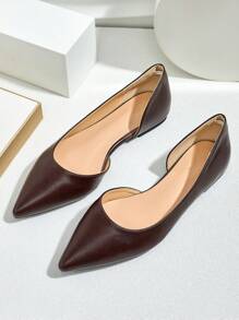 Fall/Winter New Fashion Pointed Toe Flat Slip-On Casual Women Shoes