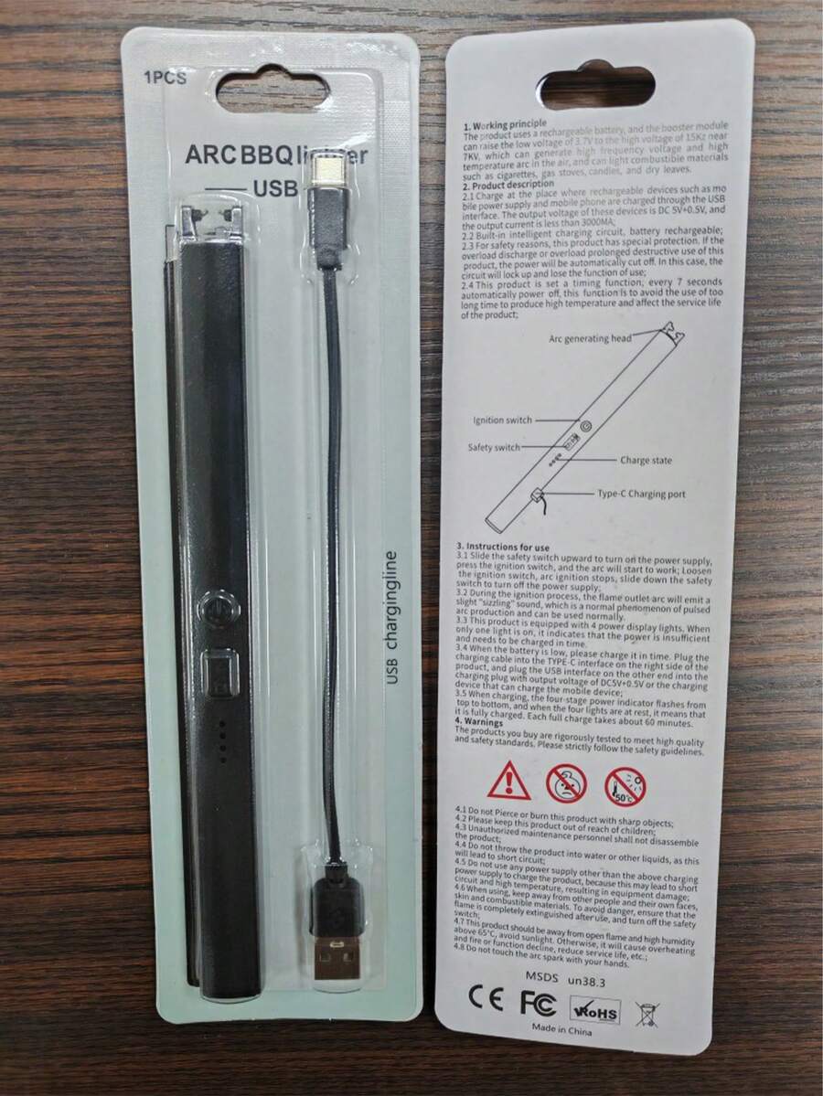 Extended USB Electronic Lighter For Scented Candles, Gas Stove, Camping