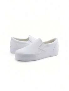 Women Comfortable Slip-On Loafers Platform Casual Loafer Shoes Fashion Daily Walking Shoes - Vàng - Xem 9