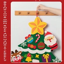 Bộ đồ thủ công trang trí cây thông Noel bằng nỉ trang trí Giáng sinh, Quà tặng Giáng sinh, Trang trí nhà cửa, Thiết kế mới - Nhiều màu - Xem 9