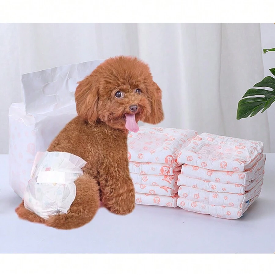 10 Tã cho chó cái, tã quấn cho chó đực, tã cho chó cái khi động dục, tã cho chó con hoàn hảo cho chu kỳ động dục, tiểu không tự chủ, điều chỉnh hành vi đánh dấu, phục hồi sau phẫu thuật, huấn luyện chó con, du lịch ngoài trời - Nhiều màu - Xem 1