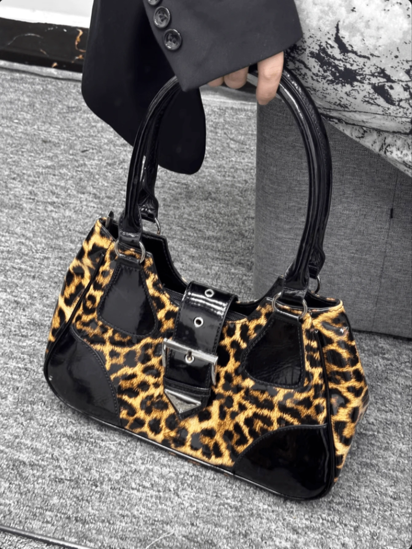 Y2K Yabi Sweet Cool Girl Retro Motorcycle Dark Style Armpit Bag 24 New