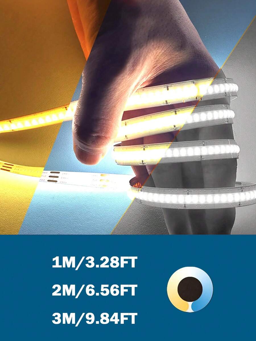 Acosh Neon COB LED Strip Cool To Warm White CCT Tunable LED Light USB