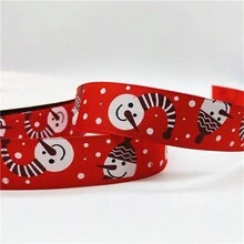1pc 2yards 25mm Ruy băng trang trí Giáng sinh in Ruy băng Polyester Giáng sinh cho thiết kế thủ công - Chọn màu sắc - Xem 12