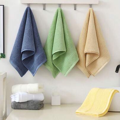 3pcs Thickened Towel Absorbent Face Wash Towel Hotel Soft Embroidered L Towel Face Wash Towel Home Bathroom Decor Fall Decor Back To School For Beauty Salon Home Bathroom Shower Towels For Beaty Salon, Hotel Sports,Home Essentials, Towel, Skin Care