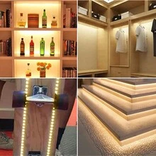 1 件暖白色 LED 灯带，2M/3M/5M 可切换长度，适用于衣柜、走廊、通道、橱柜、卧室、书房等各种场所 - 黃色 - 查看 2