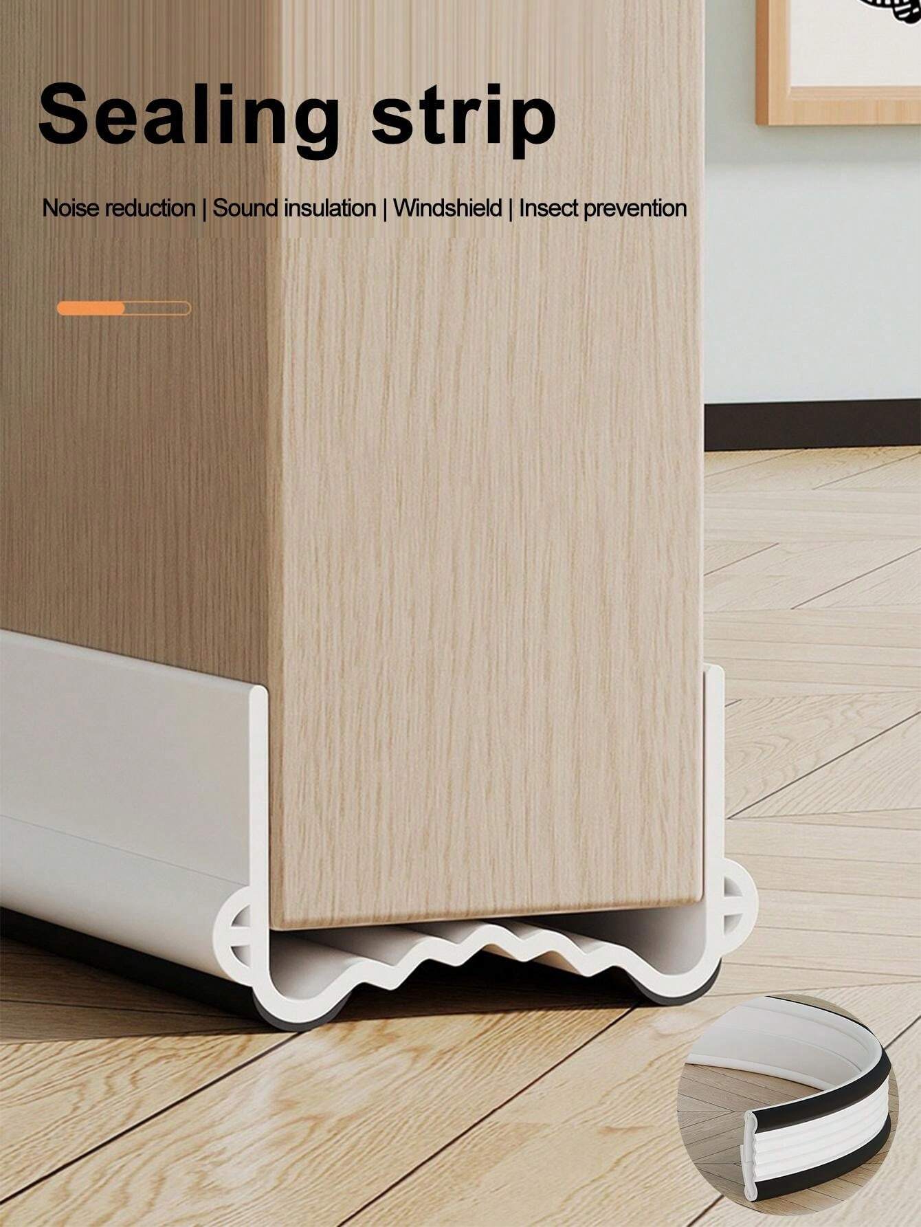 2pcs Silent Door Seam, Door Bottom Sealing Strip, Room Door Sound