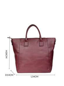 Women's Elegant Casual Sophisticated Tasseled Vintage Solid Color Large Capacity Tote Bag For Work, Commute, Travel, Gift