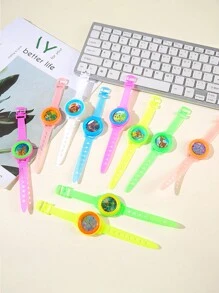 1/5/10/20pcs Cartoon Graphic Party Watch, Random Animal Shaped Birthday Party Decoration Bracelet, Small Gift Ornament Shaking Cute Fun, Christmas Gift, Party Favors, Gift Bag Fillers, Classroom Prizes, Party Bag Bracelet, Birthday Gifts