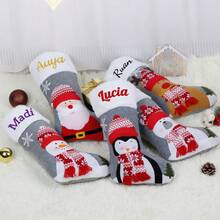 Tất Giáng sinh có tên tùy chỉnh Tất gia đình cho Giáng sinh, ngày lễ và tất gia đình cho lò sưởi Trang trí tiệc Giáng sinh - Quà tặng trang trí Giáng sinh tùy chỉnh cho gia đình trẻ em - Nhiều màu - Xem 7